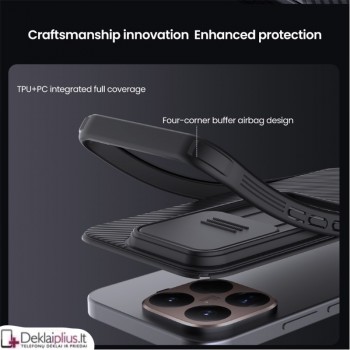 Nillkin Camshield dėklas su kameros apsauga - juodas (Xiaomi 15T Pro) Nillkin Camshield dėklas su kameros apsauga - juodas (Xiaomi 15T Pro)